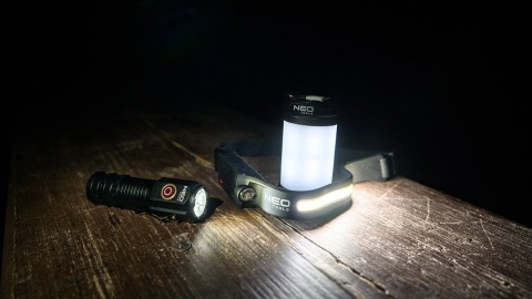 ZESTAW OŚWIETLENIOWY SURVIVALOWY TURYSTYCZNY 3 W 1 LAMPA LATARKA 99-132 NEO TOOLS