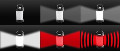 ZESTAW OŚWIETLENIOWY SURVIVALOWY TURYSTYCZNY 3 W 1 LAMPA LATARKA 99-132 NEO TOOLS