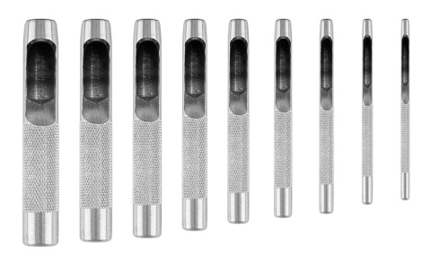Zestaw 9 przebijaków do wycinania otworów średnica 2,5-10mm etui NEO TOOLS
