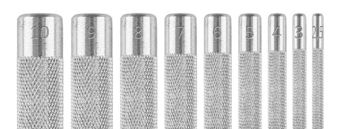 Zestaw 9 przebijaków do wycinania otworów średnica 2,5-10mm etui NEO TOOLS