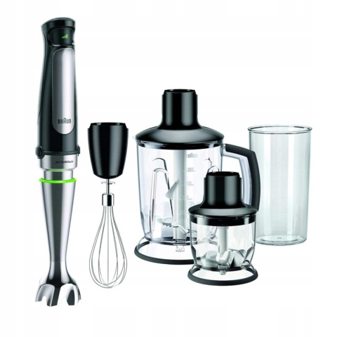 Blender ręczny ruchome ostrze aktywne blendowanie 1000 W MultiQuick czarny Braun MQ7045