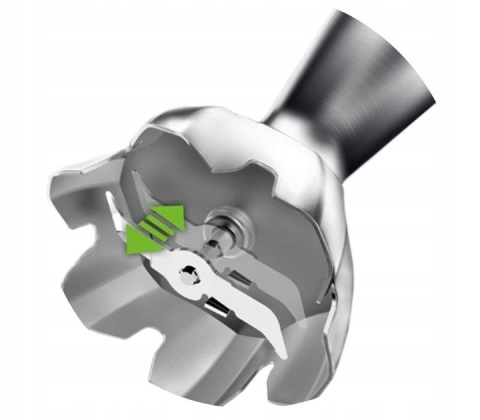 Blender ręczny ruchome ostrze aktywne blendowanie 1000 W MultiQuick czarny Braun MQ7045