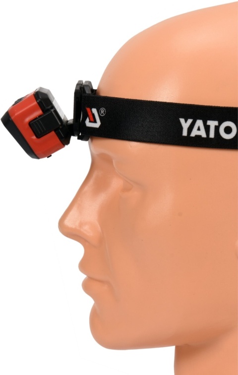 LATARKA CZOŁOWA LED NA AKUMULATOR BATERIE CZUJNIK RUCHU 500 LM IP54 YATO YT-08593