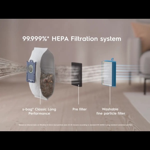 Odkurzacz z workiem skuteczne sprzątanie Niebieski ELECTROLUX PD82-8DB