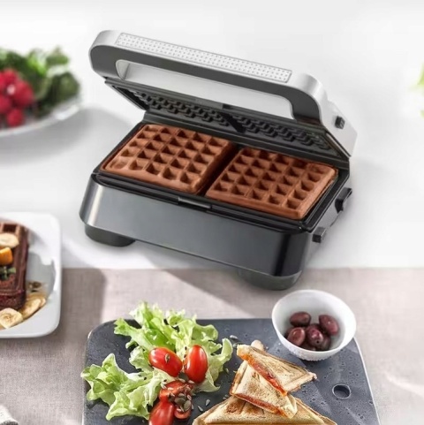 Opiekacz do kanapek gofrów panini Snack Maker 5 800 W srebrny/szary Braun SM5038