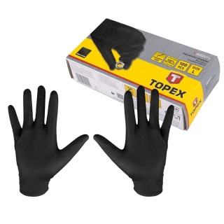 RĘKAWICE NITRYLOWE 100 SZTUK ROZMIAR L 83S217-L TOPEX