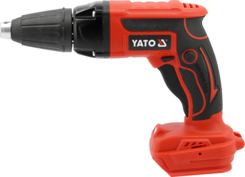 WKRĘTARKA TAŚMOWA 18V DO G/K solidna bezprzewodowa wkrętarka taśmowa zapewnia szybkie i wydajne wkręcanie YT-82076 YATO