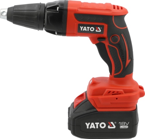 WKRĘTARKA TAŚMOWA AKUMULATOROWA 18 V 4 Ah Z PODAJNIKIEM DO PŁYT G-K REGIPSÓW YT-82075 YATO