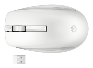 Bezprzewodowa klawiatura i mysz HP 650 biała pełnowymiarowa z blokiem numerycznym 4R016AA QWERTY (duży enter)