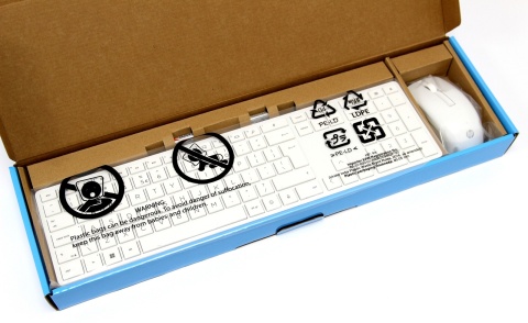 Bezprzewodowa klawiatura i mysz HP 650 biała pełnowymiarowa z blokiem numerycznym 4R016AA QWERTY (duży enter)