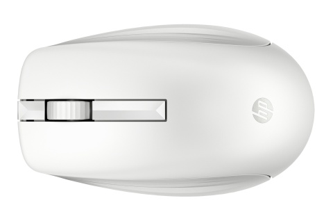 Bezprzewodowa klawiatura i mysz HP 650 biała pełnowymiarowa z blokiem numerycznym 4R016AA QWERTY (duży enter)