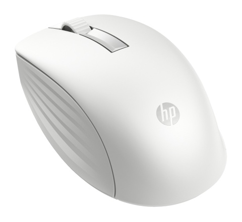 Bezprzewodowa klawiatura i mysz HP 650 biała pełnowymiarowa z blokiem numerycznym 4R016AA QWERTY (duży enter)