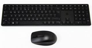 Bezprzewodowa klawiatura i mysz HP 650 czarna pełnowymiarowa z blokiem numerycznym 4R013AA QWERTY (duży enter)