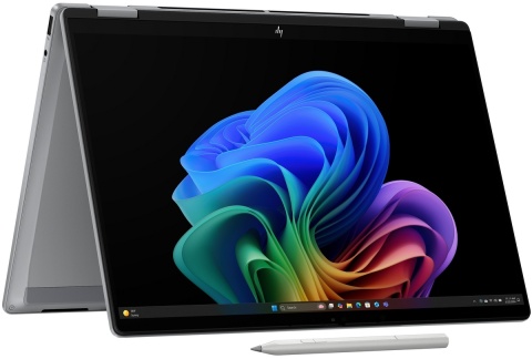 Dotykowy HP OmniBook X Flip 14 Next Gen AI 3K OLED 120Hz AMD Ryzen AI 5 340 6-rdzeni 16GB LPDDR5 512GB SSD NVMe Win11 Active Pen