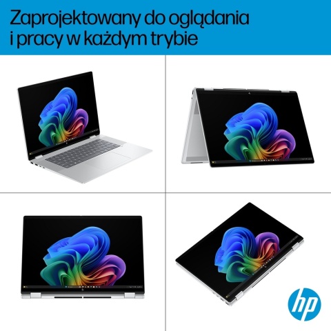 Dotykowy HP OmniBook X Flip 16 Next Gen AI 3K OLED 120Hz Intel Core Ultra 7 258V 8-rdzeni 32GB LPDDR5x 2TB SSD NVMe Windows 11