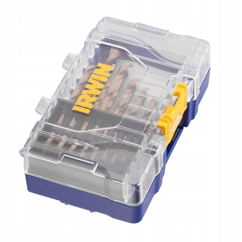 IRWIN WIERTŁA KOBALTOWE DO METALU ZESTAW KASETA WIERTEŁ KOBALTOWYCH 15szt.