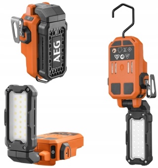 Lampa latarka akumulatorowa warsztatowa z magnesem hakiem 850lm BML18 AEG