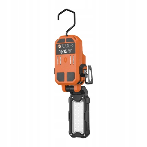 Lampa latarka akumulatorowa warsztatowa z magnesem hakiem 850lm BML18 AEG