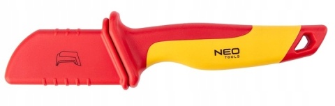 Nóż nożyk scyzoryk monterski izolowany dla elektryka 1000V, 180mm, NEO