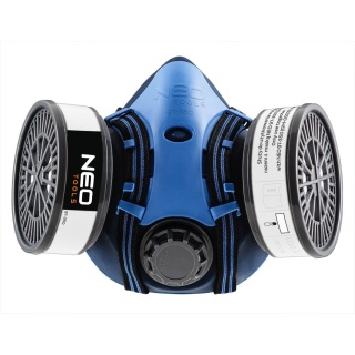 PÓŁMASKA SILIKONOWA ochronna MASKA + 2 POCHŁANIACZE FILTR P3 NEO 97-351