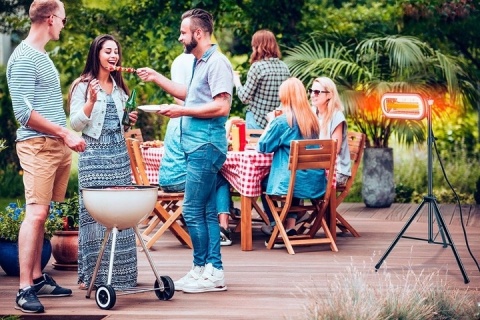 Promiennik na podczerwień do warsztatu restauracji taras NEO 2000W IP65