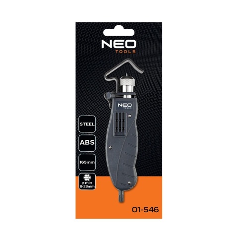 Ściągacz izolacji przewodów kabli 8-28mm solidna stal precyzyjne ostrze 01-546 NEO TOOLS