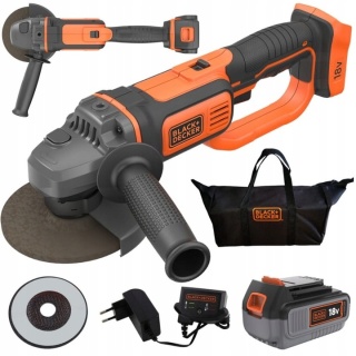 Szlifierka kątowa 18V 125mm M14 Black & Decker BCG720 + aku 4.0Ah