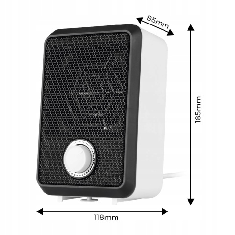 TERMOWENTYLATOR BIURKOWY 600W 90-129