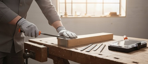 Uchwyt do pilników iglaków zestaw 14 pilników + 1 uchwyt NEO TOOLS 44-653