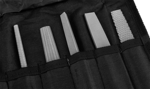 Uchwyt do pilników zestaw 5 pilników +1 uchwyt NEO TOOLS 44-652