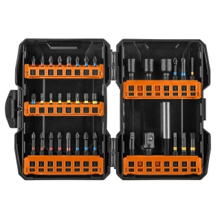 Zestaw bitów udarowych do wkrętarki i zakrętarki w pudełku 36szt NEO