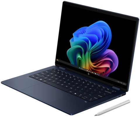 Dotykowy HP OmniBook X Flip 14 Next Gen AI 2K OLED Intel Core Ultra 7 258V 32GB LPDDR5x 1TB SSD NVMe Win11 Active Pen