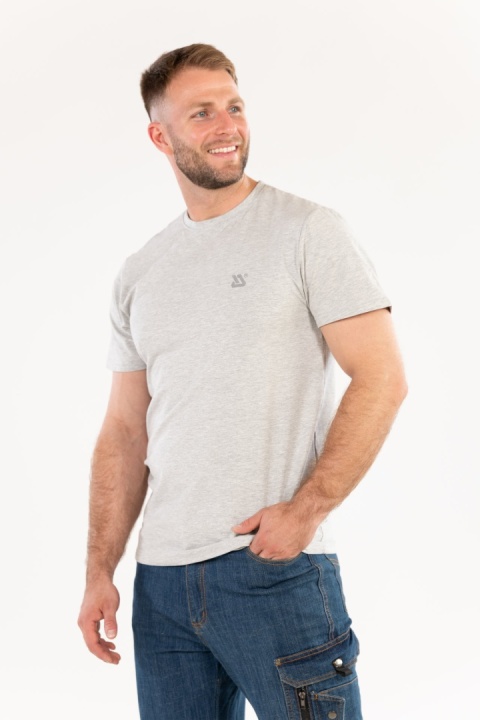 KOSZULKA T-SHIRT MĘSKI YATO TALL SZARY MELANŻ BAWEŁNIANY ROZMIAR XL YT-78453 YATO