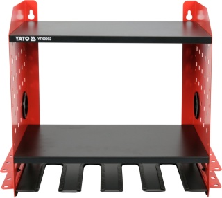 METALOWA PÓŁKA NA ELEKTORNARZĘDZIA YATO BLACHA STALOWA 2 PÓŁKI 4 KIESZENIE YATO YT-09092