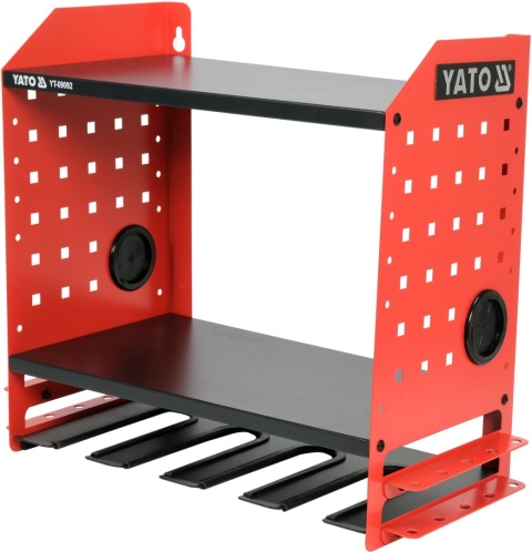 METALOWA PÓŁKA NA ELEKTORNARZĘDZIA YATO BLACHA STALOWA 2 PÓŁKI 4 KIESZENIE YATO YT-09092