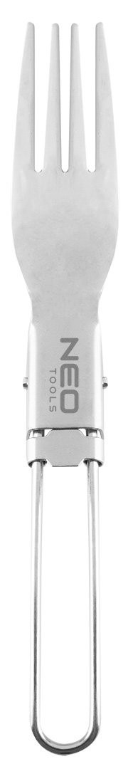 Sztućce turystyczne składane ze stali nierdzewnej 3 w 1 certyfikat LFGB 63-148 NEO TOOLS