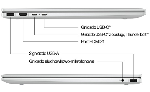 2w1 HP ENVY 16 x360 2.8K OLED 120Hz Intel Core Ultra 7 155U 12-rdzeni 32GB LPDDR5 1TB SSD NVMe Windows 11
