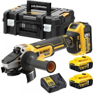 AKUMULATOROWA SZLIFIERKA KĄTOWA 125 mm 18V 3X5,0Ah DeWALT DCG405P3