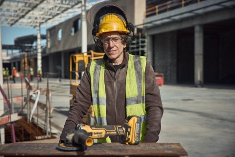 Akumulatorowa szlifierka kątowa DeWalt DCG405NT 125mm 18V + Walizka