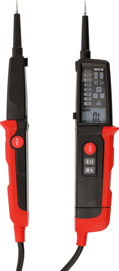 DWUBIEGUNOWY TESTER NAPIĘCIA TEST RCD MULTI METR DO PAMIARU NAPIĘCIA YATO YT-28330