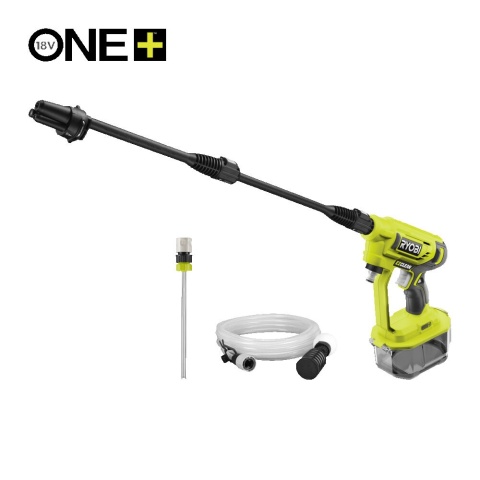 MYJKA CIŚNIENIOWA AKUMULATOROWA PISTOLET LANCA WĄŻ 6 m ONE+ RYOBI RY18PW22A-0