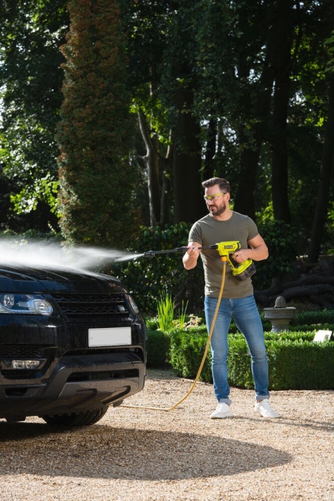 MYJKA CIŚNIENIOWA AKUMULATOROWA PISTOLET LANCA WĄŻ 6 m ONE+ RYOBI RY18PW22A-0