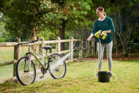 MYJKA CIŚNIENIOWA AKUMULATOROWA PISTOLET LANCA WĄŻ 6 m ONE+ RYOBI RY18PW22A-0