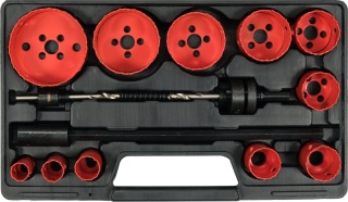 OTWORNICE BIMETALOWE DO METALU DREWNA 15 ELEMRNTÓW UNIWERSALNE YATO YT-3381