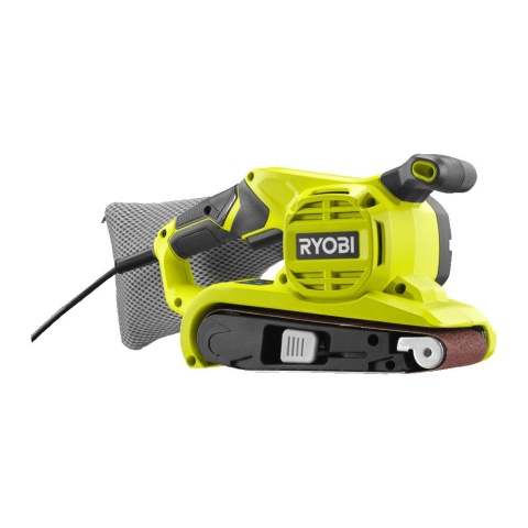 Sieciowa szlifierka taśmowa wydajny silnik o mocy 800 W możliwość regulacji RBS800 RYOBI