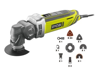 Urządzenie wielofunkcyjne z silnikiem 300 W Kąt oscylacji 3,2° RYOBI RMT300-SA