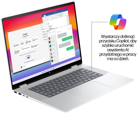 2w1 HP ENVY 16 x360 2.8K OLED 120Hz Intel Core Ultra 7 155U 12-rdzeni 16GB LPDDR5 1TB SSD NVMe Windows 11 Active Pen