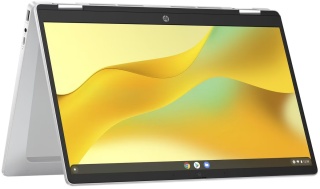 Dotykowy 2w1 HP Chromebook x360 14b Intel N100 4-rdzenie 4GB LPDDR5 128GB UFS Chrome OS