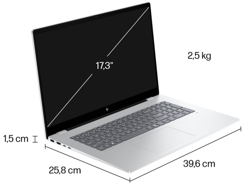 Dotykowy HP OmniBook 7 17" Next Gen AI FHD IPS Intel Core Ultra 7 258V 8-rdzeni 32GB LPDDR5x 2TB SSD NVMe RTX 4050 6GB Win11 Pro