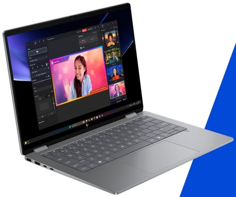 Dotykowy HP OmniBook X Flip 14 Next Gen AI 2K OLED AMD Ryzen AI 5 340 6-rdzeni 16GB LPDDR5x 512GB SSD NVMe Windows 11